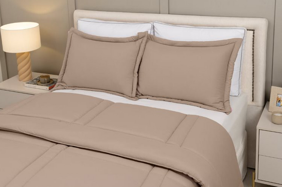 Edredom Lavive Washed 2pçs Nude - Solteiro